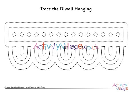 Diwali hanging tracing page 2
