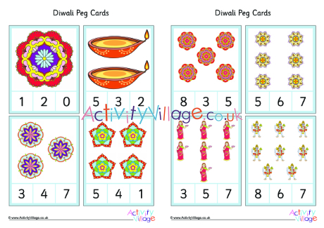 Diwali Peg Cards