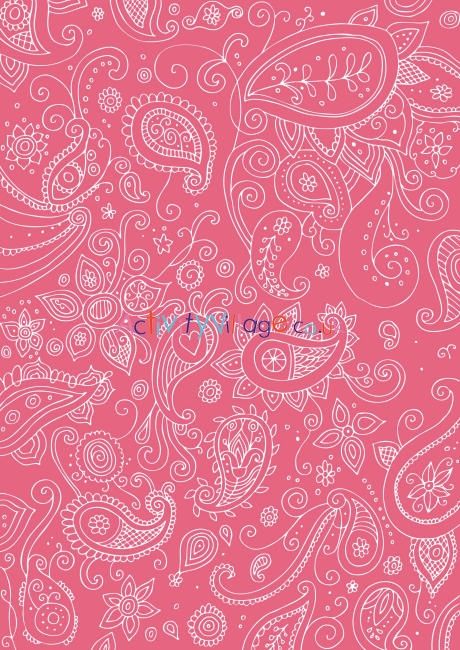 Diwali scrapbook paper pink paisley
