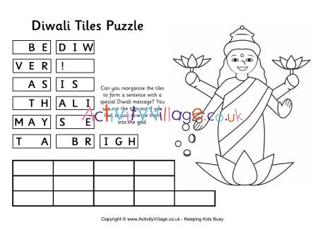 Diwali tiles puzzle