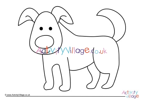 Dog Colouring Page 3
