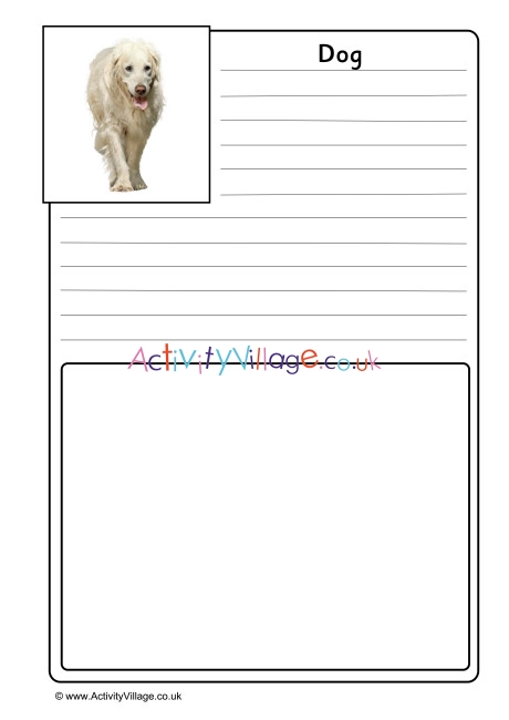 Dog Notebooking Page