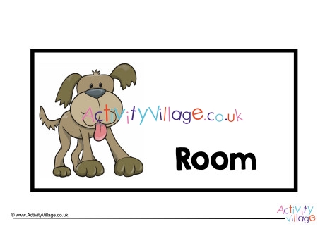 Dog Room Sign