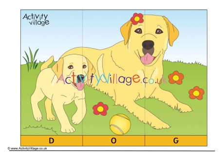 Dog Spelling Jigsaw