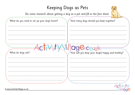 Dogs as Pets Worksheet