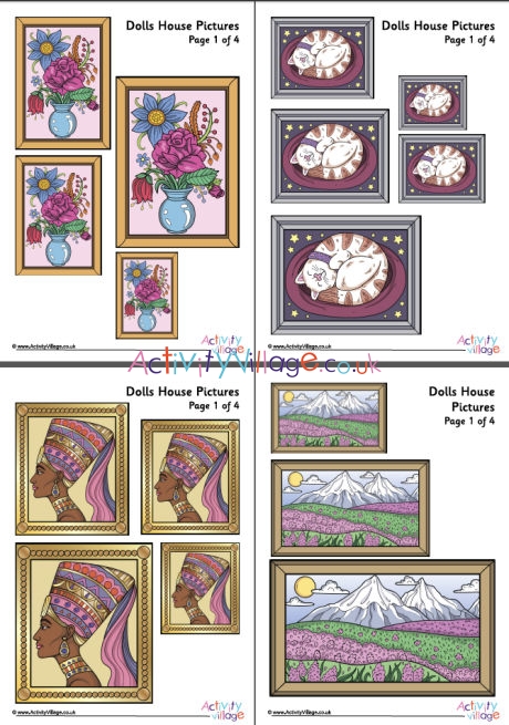 Dolls House Picture Printables