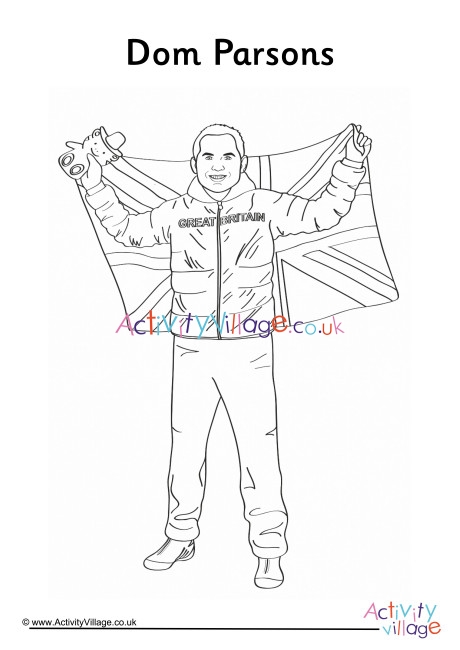Dom Parsons Colouring Page