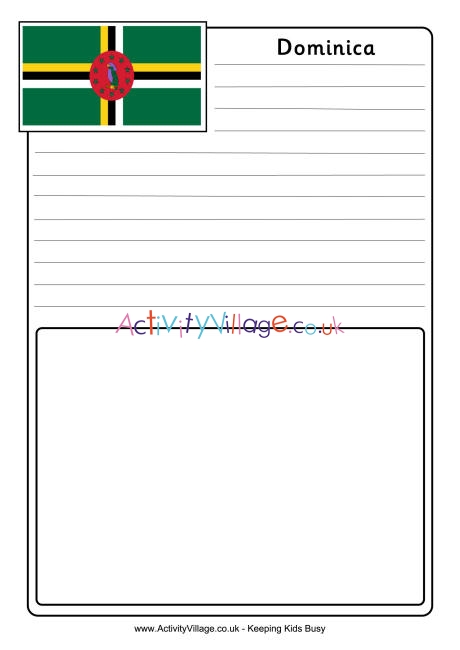 Dominica notebooking page