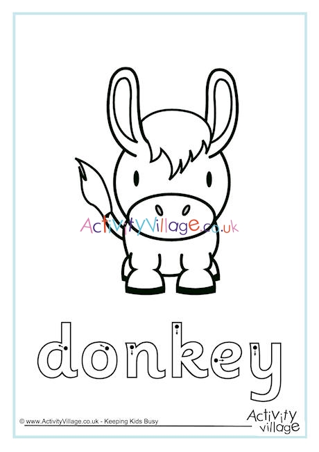Donkey Finger Tracing