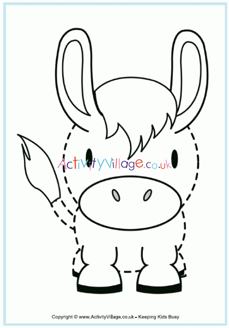Donkey tracing page