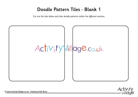 Doodle pattern tiles - blank 1
