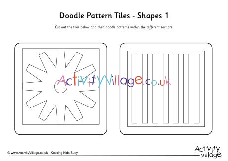 Doode pattern tiles - Shapes 1