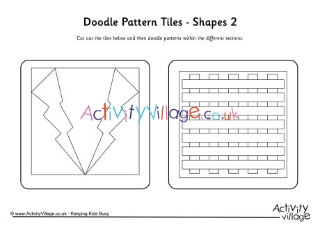 Doode pattern tiles - Shapes 2