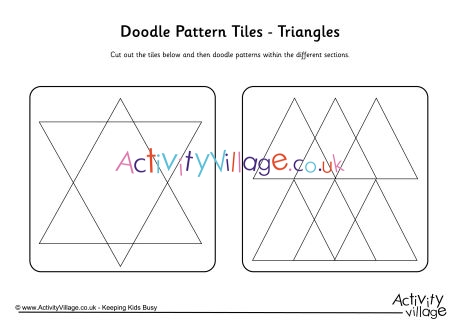 Doode pattern tiles - triangles