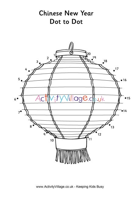 Dot to dot - Chinese lantern