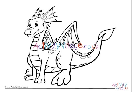 Download Dragon Colouring Page 5