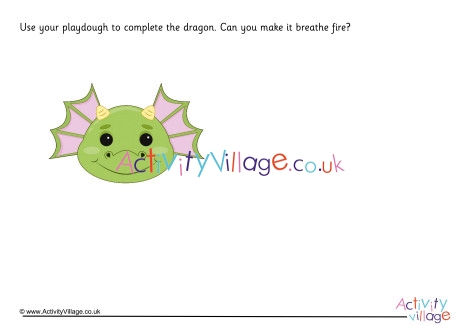 Dragon Playdough Mat