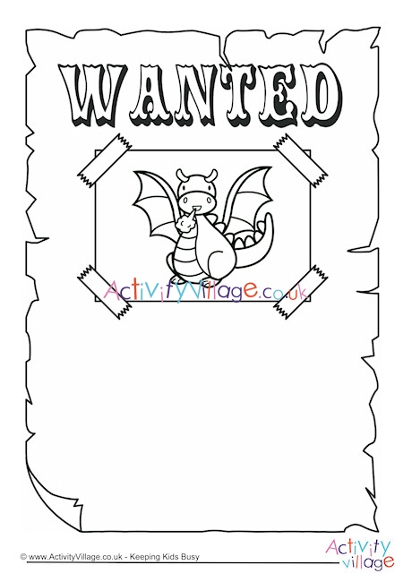 Dragon Wanted Poster