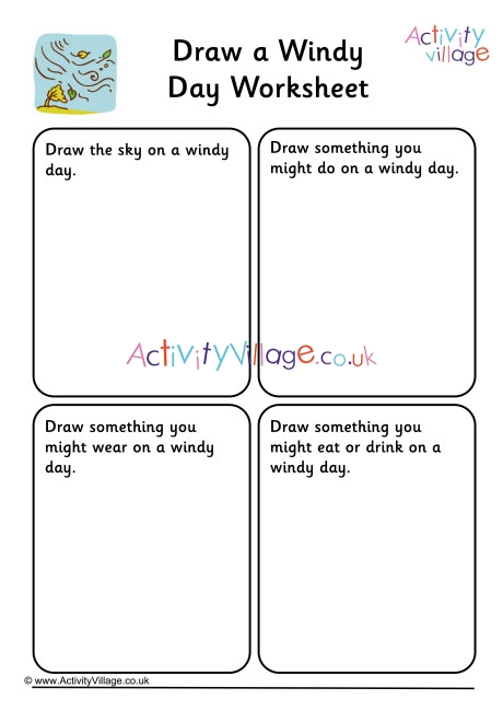Draw a Windy Day Worksheet