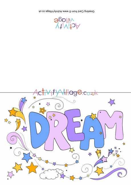 Dream Word Card