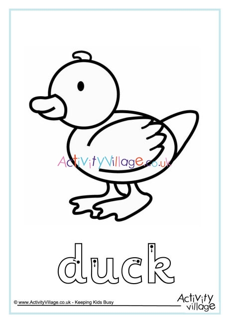 Duck Finger Tracing