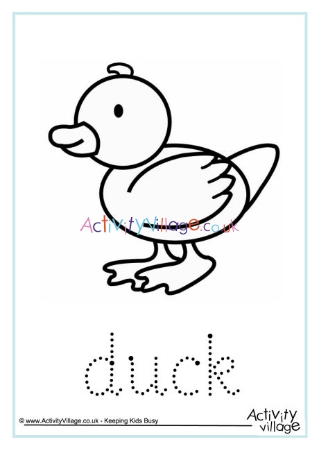 Duck Word Tracing
