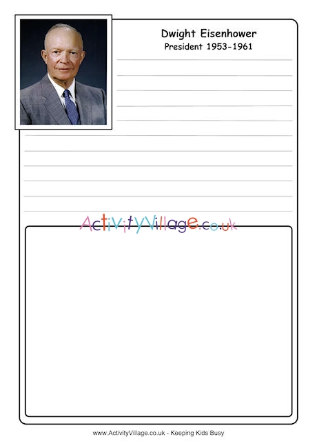 Dwight D Eisenhower notebooking page