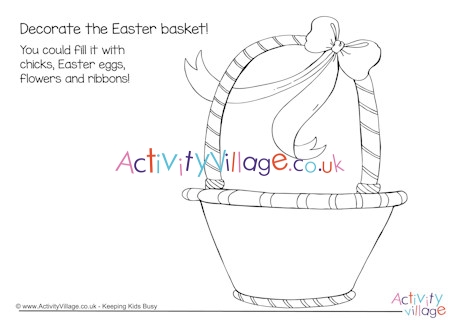 Easter Basket Doodle Page