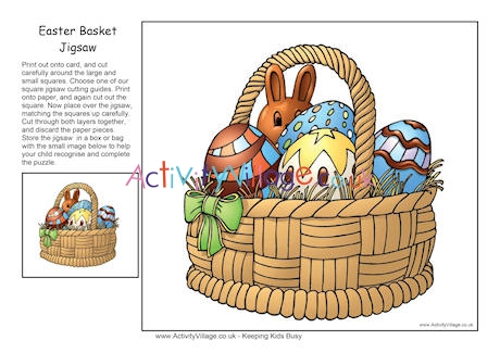 Easter Basket Jigsaw