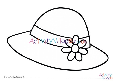 Easter Bonnet Colouring Page 3