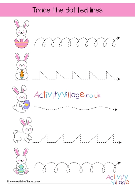 Easter bunny handwriting readiness 3