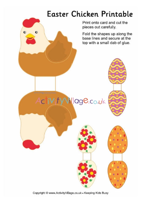 Easter Chicken Printable