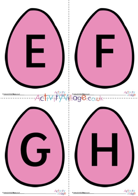 Easter Egg Alphabet Posters