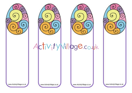 Easter eggs bookmarks