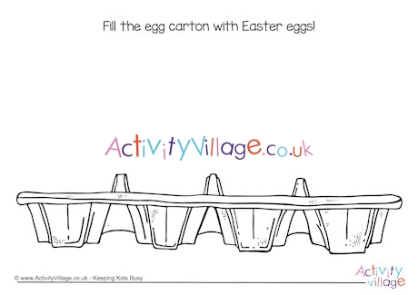 Download Easter Egg Carton Doodle Page