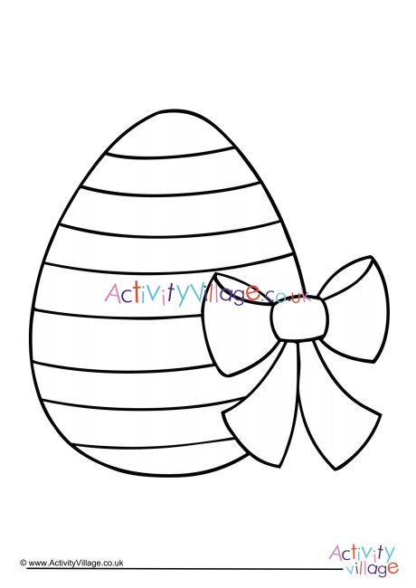 Easter Egg Colouring Page 1