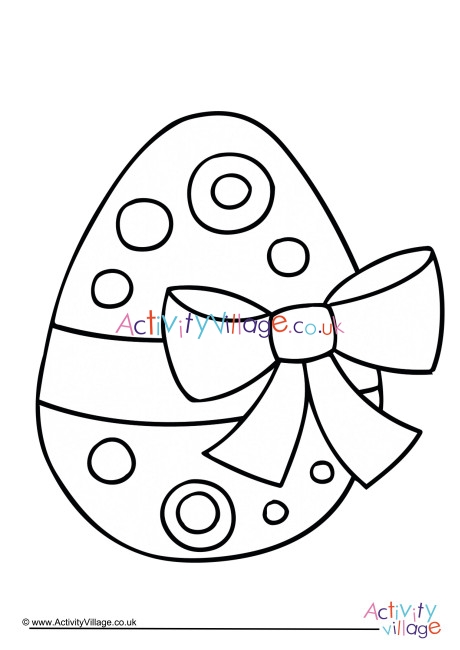 Easter Egg Colouring Page 4