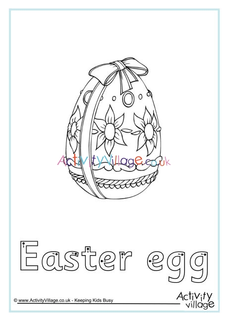 Easter egg finger tracing