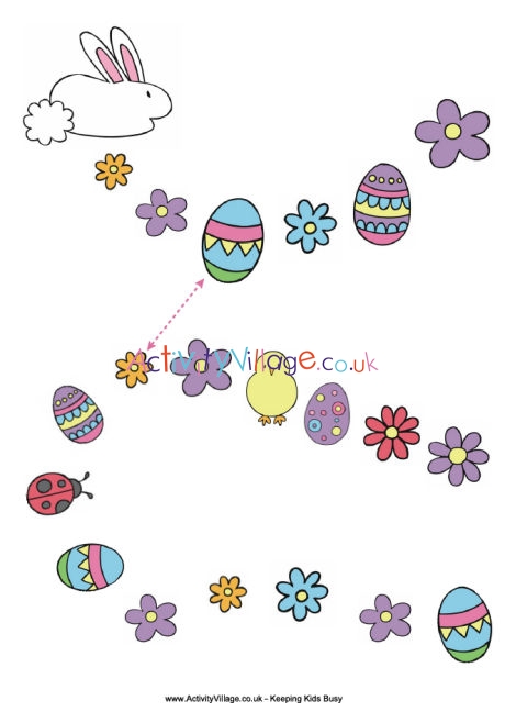 Easter egg hunt game printable
