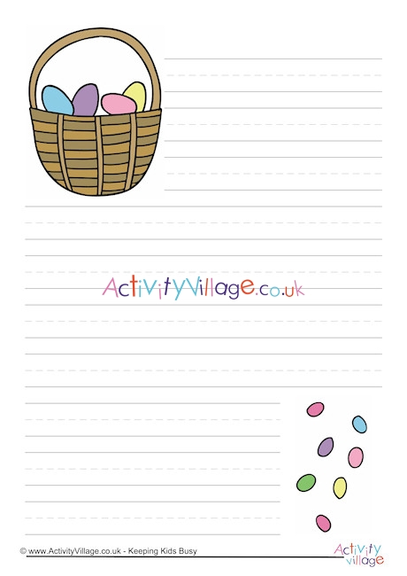Easter Eggs Writing Page 4