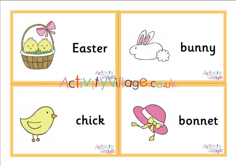 Easter flashcards - small