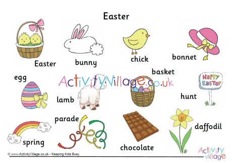 Easter word mat