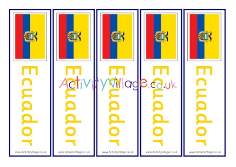 Ecuador bookmarks