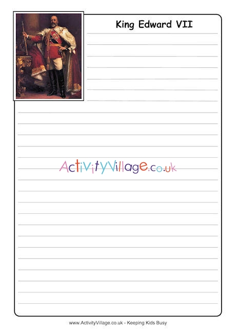 Edward VII Notebooking Page