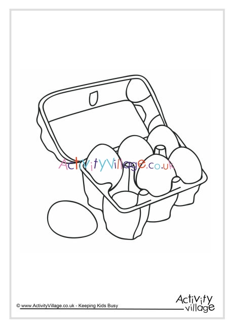 Eggs colouring page 2