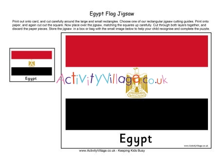 Egypt flag jigsaw