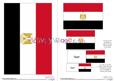 Egypt Flag Printable