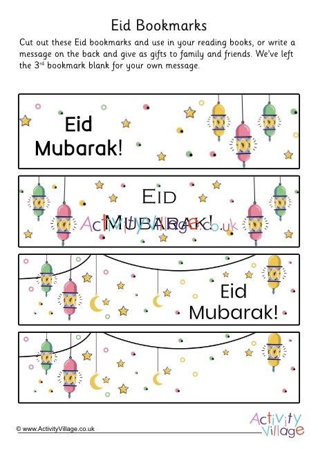 Eid bookmarks