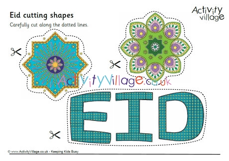 Eid cutting shapes