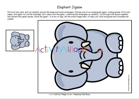 Elephant jigsaw 2
